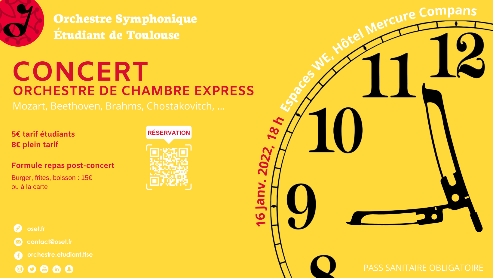 Affiche concert OSET Orchestre de chambre